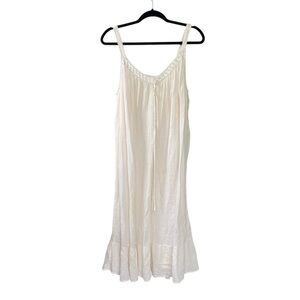 VANITY FAIR Vintage Sleeveless Nightgown Cream S